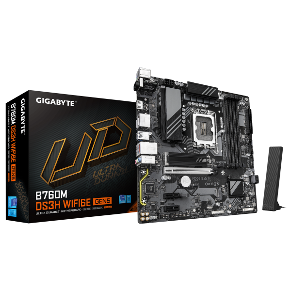 Материнская плата LGA1700 Gigabyte B760M DS3H WiFi6E GEN5