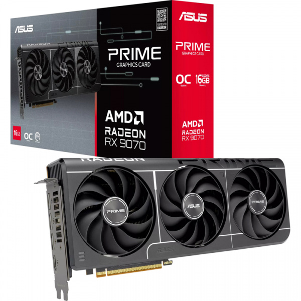 Видеокарта RX9070 16Gb Asus PRIME-RX9070-O16G-EVO