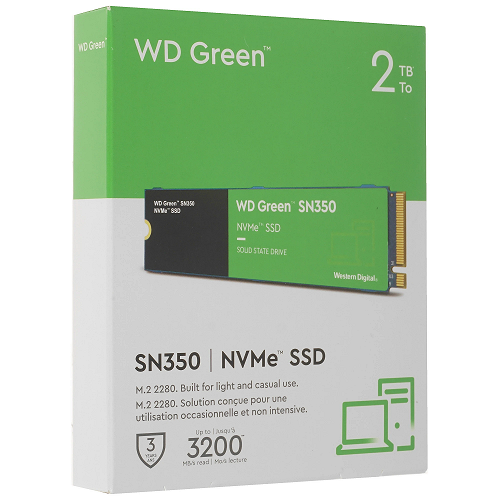 Накопитель SSD M.2 2Tb WD Green SN350 WDS200T3G0C