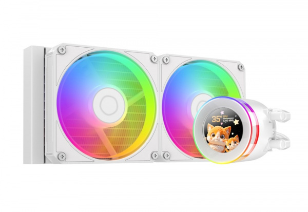 Водяное охлаждение ID-COOLING SL240 V2 WHITE ARGB LCD