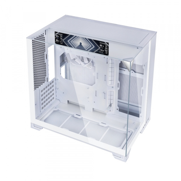 Корпус Lian Li O11 Vision-M Digital / White / 1 x 140mm PWM Fan / Mini-Tower, TG / G99.O11VMDW.R0