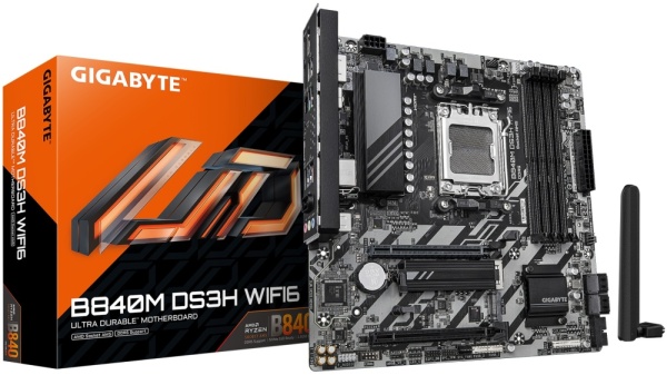 Материнская плата AM5 Gigabyte B840M DS3H WF6