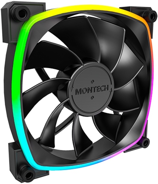 Вентилятор Montech RX120 реверсный Reverse Black / RX120B PWM