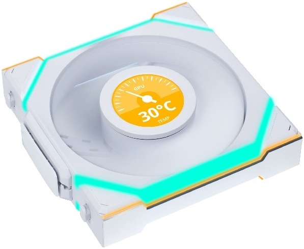 Вентилятор LIAN LI UNI FAN SL WIRELESS LCD 120 White / G99.12SLLCD1W1W.R0